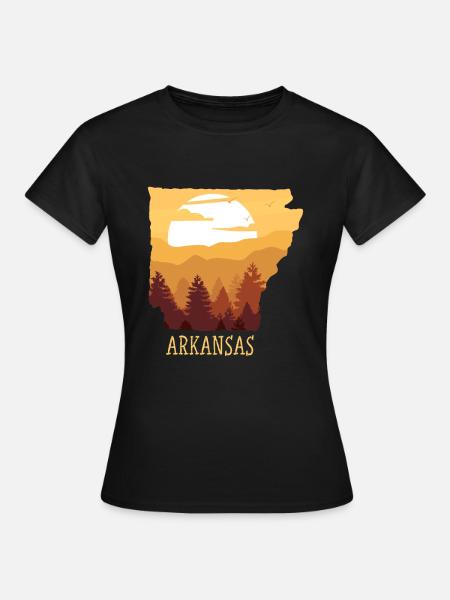 arkansas - Frauen T-Shirt - Schwarz