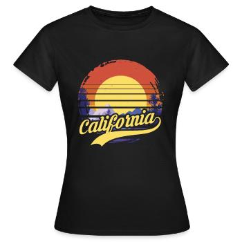 California - Women's T-Shirt - black - Front - AI Model Female 172 dark (172cm)