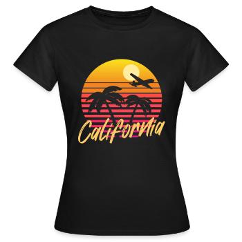Californie - T-shirt Femme - noir - Devant - AI Model Female 172 dark (172cm)