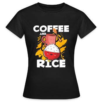 Riz - T-shirt Femme - noir - Devant - AI Model Female 172 dark (172cm)