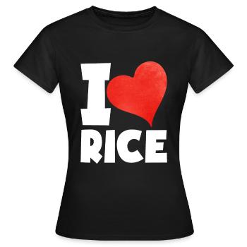 Riz - T-shirt Femme - noir - Devant - AI Model Female 172 dark (172cm)