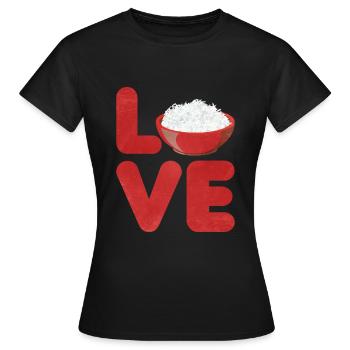 Riz - T-shirt Femme - noir - Devant - AI Model Female 172 dark (172cm)