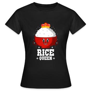 Riz - T-shirt Femme - noir - Devant - AI Model Female 172 dark (172cm)