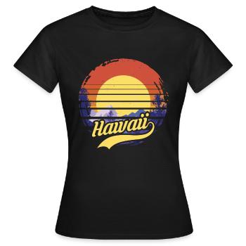 Hawaï - T-shirt Femme - noir - Devant - AI Model Female 172 dark (172cm)