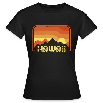 Hawaï - T-shirt Femme - noir - Devant - AI Model Female 172 dark (172cm)