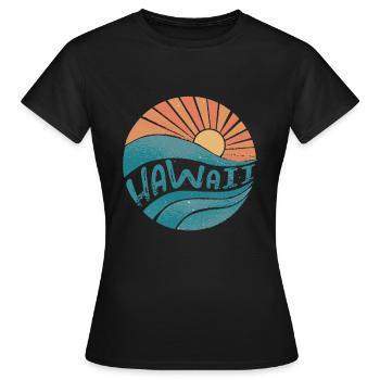 Hawaï - T-shirt Femme - noir - Devant - AI Model Female 172 dark (172cm)