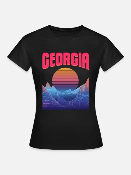 georgia - Frauen T-Shirt - Schwarz