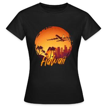 Hawaï - T-shirt Femme - noir - Devant - AI Model Female 172 dark (172cm)