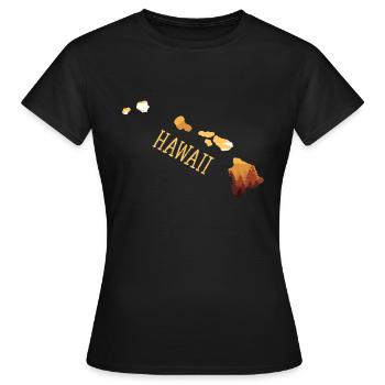 Hawaï - T-shirt Femme - noir - Devant - AI Model Female 172 dark (172cm)