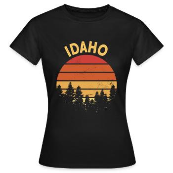 Idaho - T-shirt Femme - noir - Devant - AI Model Female 172 dark (172cm)