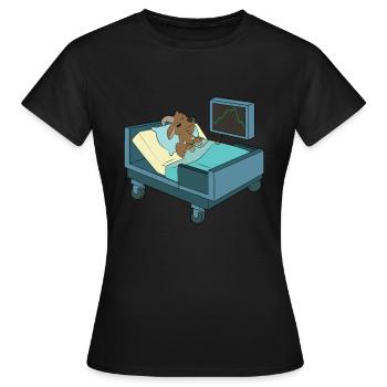 Hôpitaux de chèvres Montagnes - T-shirt Femme - noir - Devant - AI Model Female 172 dark (172cm)