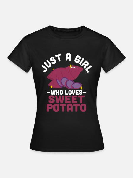 Süßkartoffeln - Frauen T-Shirt - Schwarz