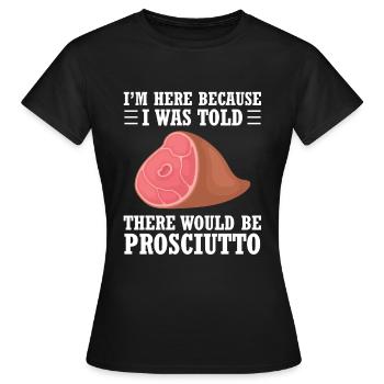 Jambon - T-shirt Femme - noir - Devant - AI Model Female 172 dark (172cm)
