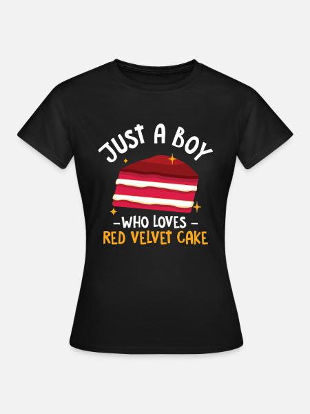 Velvet Cake Kuchen Geschenk - Frauen T-Shirt - Schwarz