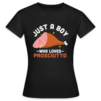 Jambon - T-shirt Femme - noir - Devant - AI Model Female 172 dark (172cm)