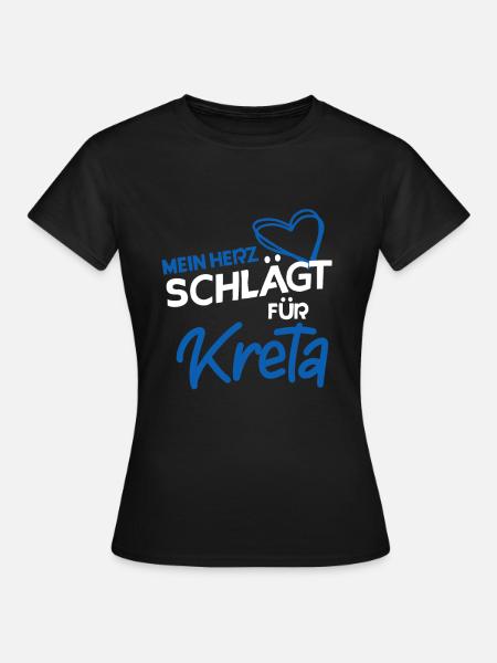 Kreta - Frauen T-Shirt - Schwarz