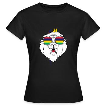 Mauritius - Frauen T-Shirt - Schwarz - Vorne - AI Model Female 172 dark (172cm)