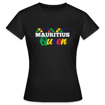Mauritius - Frauen T-Shirt - Schwarz - Vorne - AI Model Female 172 dark (172cm)
