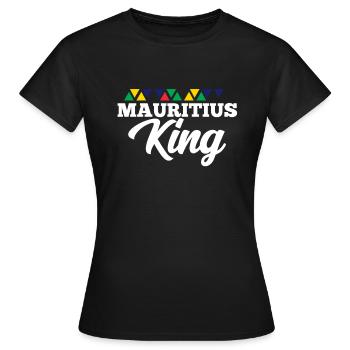 Mauritius - Frauen T-Shirt - Schwarz - Vorne - AI Model Female 172 dark (172cm)