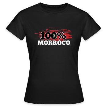 Marokko - Frauen T-Shirt - Schwarz - Vorne - AI Model Female 172 dark (172cm)