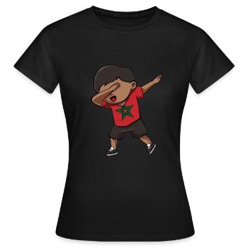 Morocco - Women's T-Shirt - black - Front - AI Model Female 172 dark (172cm)