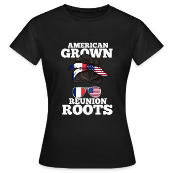 Reunion - Women's T-Shirt - black - Front - AI Model Female 172 dark (172cm)