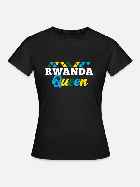 Rwanda - Frauen T-Shirt - Schwarz