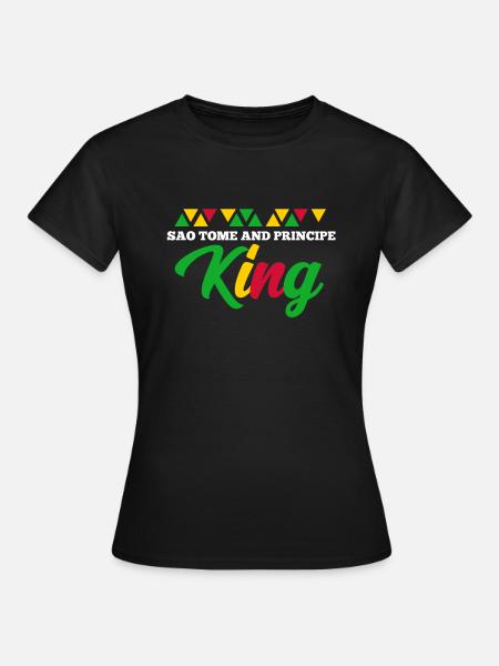 Sao Tome - Frauen T-Shirt - Schwarz