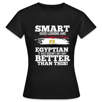 Égypte - T-shirt Femme - noir - Devant - AI Model Female 172 dark (172cm)