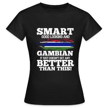 Ghana - T-shirt Femme - noir - Devant - AI Model Female 172 dark (172cm)