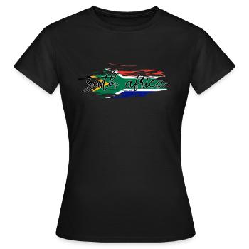Afrique du Sud - T-shirt Femme - noir - Devant - AI Model Female 172 dark (172cm)