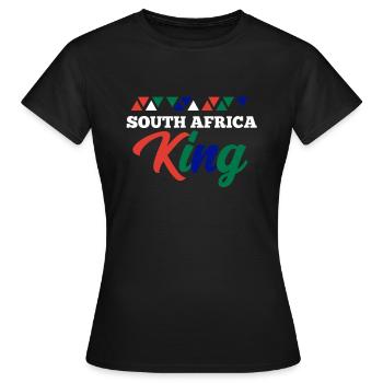 Afrique du Sud - T-shirt Femme - noir - Devant - AI Model Female 172 dark (172cm)
