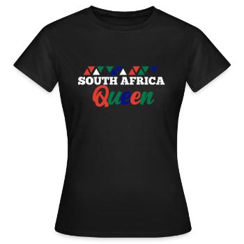 Afrique du Sud - T-shirt Femme - noir - Devant - AI Model Female 172 dark (172cm)