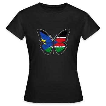 South Sudan - Women's T-Shirt - black - Front - AI Model Female 172 dark (172cm)