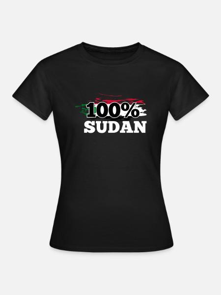 Sudan - Frauen T-Shirt - Schwarz