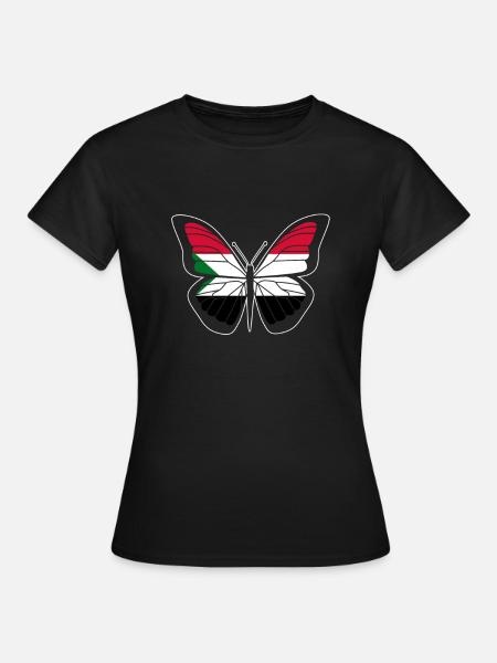 Sudan - Frauen T-Shirt - Schwarz