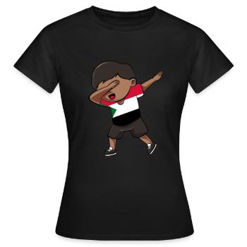 Sudan - Women's T-Shirt - black - Front - AI Model Female 172 dark (172cm)