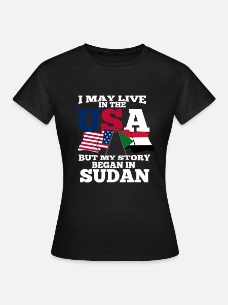 Sudan - Frauen T-Shirt - Schwarz