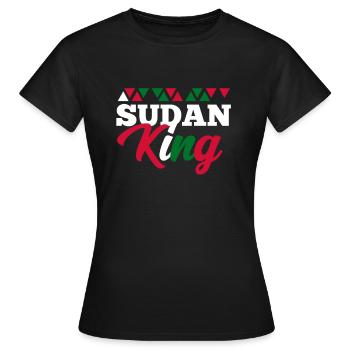 Sudan - Frauen T-Shirt - Schwarz - Vorne - AI Model Female 172 dark (172cm)
