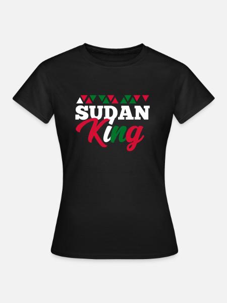 Sudan - Frauen T-Shirt - Schwarz