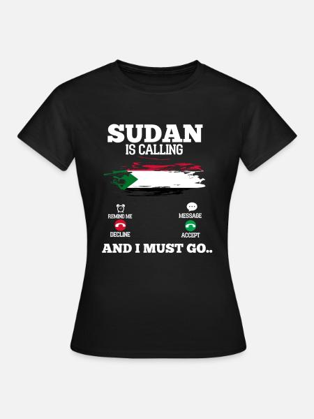Sudan - Frauen T-Shirt - Schwarz