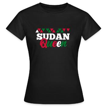 Sudan - Frauen T-Shirt - Schwarz - Vorne - AI Model Female 172 dark (172cm)