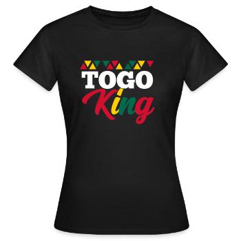 Togo - T-shirt Femme - noir - Devant - AI Model Female 172 dark (172cm)