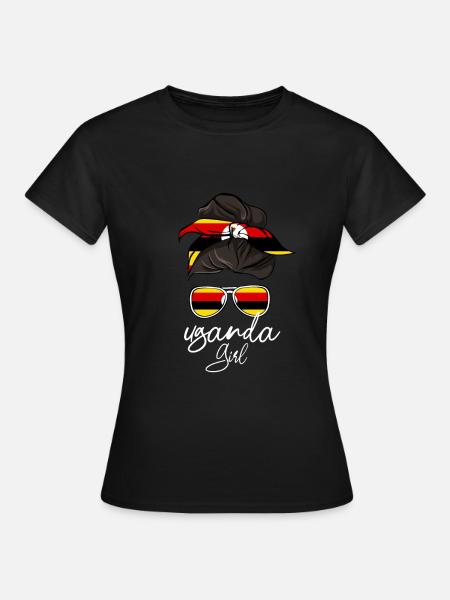 Ouganda - T-shirt Femme - noir