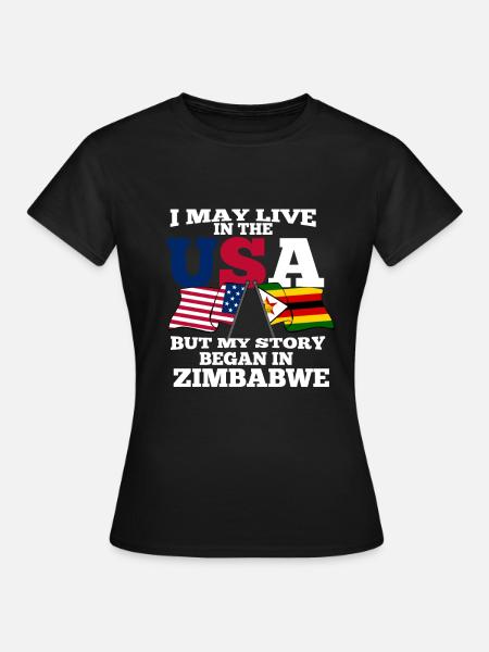 Simbabwe - Frauen T-Shirt - Schwarz