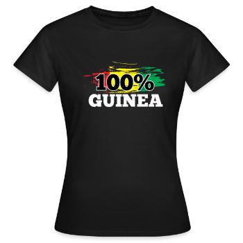 Guinée - T-shirt Femme - noir - Devant - AI Model Female 172 dark (172cm)