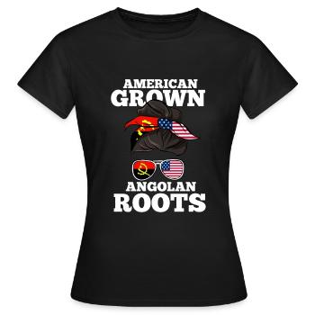Angola - T-shirt Femme - noir - Devant - AI Model Female 172 dark (172cm)