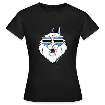 Botswana - Frauen T-Shirt - Schwarz - Vorne - AI Model Female 172 dark (172cm)