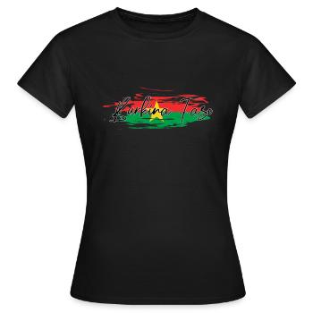 Burkina Faso - T-shirt Femme - noir - Devant - AI Model Female 172 dark (172cm)