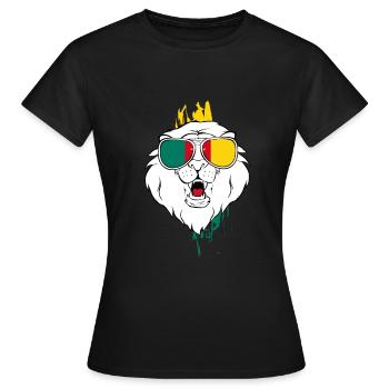 Cameroun - T-shirt Femme - noir - Devant - AI Model Female 172 dark (172cm)